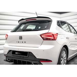 Seat Ibiza Mk5 2017+ - Spoiler Max A Plus+ V1 Stil, Çift Taraflı Piano Black Parlak Ürün Yüzey Vkm