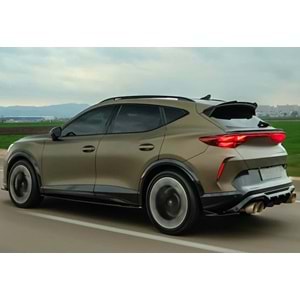 Seat Cupra Formentor Mk1 2020+ - Spoiler, A Plus Cupra V1 Stil, Cam Altı, Piano Black Parlak Ürün Yüzeyi, Vakum