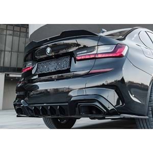 BMW G20 2019+ - Spoiler, A Plus M Pack Cap V1 Stil, Bagaj üzeri, Çift Taraflı Piano Black Parlak Ürün Yüzey, Vakum