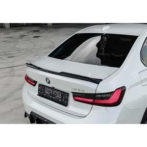 BMW G20 2019+ - Spoiler, A Plus M Pack Cap V2 Stil, Bagaj üzeri, Çift Taraflı Piano Black Parlak Ürün Yüzey, Vakum