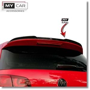VW Golf Mk6 2008+ - Spoiler A Plus R V1 Stil, Tavan Üzeri, Piano Black Parlak Ürün Yüzeyi, Vakum