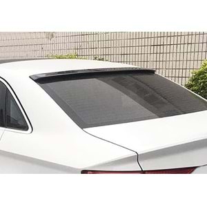 Audi A3 8Y SD 2020+ - Spoiler Oem V2 Stil, Cam Üzeri, Piano Black Boyalı Ürün Yüzeyi ABS