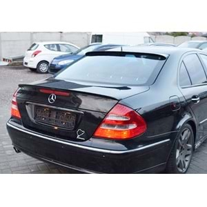 M. Benz W211 2003+ - Spoiler AMG V2 Stil Cam Üzeri, Piano Black Boyalı Yüzey ABS