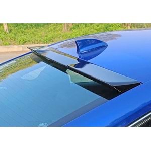 Honda Civic FE 1 2021+ - Spoiler M4 V1 Stil Cam Üzeri , Piano Black Boyalı Yüzey ABS