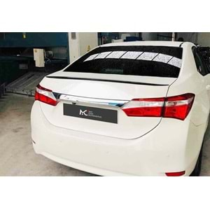 Toyota Corolla 11 2012+ - Spoiler Oem Anatomik V1 Stil Bagaj Üzeri, Parlak Siyah Ürün Yüzeyi Akrilik