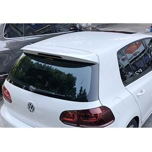 VW Golf Mk6 2008+ - Spoiler ABT V1B Stil Tavan Üzeri, Piano Black ABS