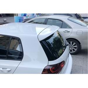 VW Golf Mk6 2008+ - Spoiler ABT V1B Stil Tavan Üzeri, Piano Black ABS