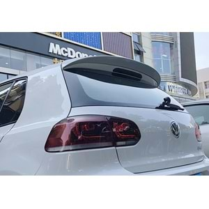 VW Golf Mk6 2008+ - Spoiler ABT V1B Stil Tavan Üzeri, Piano Black ABS