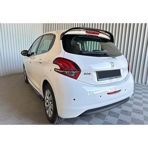 Peugeot 208 2012+ - Spoiler, Sport V2 Stil, Tavan Üzeri, Piano Black Boyalı Ürün Yüzeyi, ABS