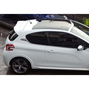 Peugeot 208 2012+ - Spoiler, GT V1 Stil, Tavan Üzeri, Piano Black Boyalı Ürün Yüzeyi, FRP