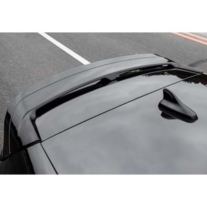 VW Golf Mk8 2019+ - Spoiler, CS GTI/R/R Line V2 Stil, Tavan Üzeri, Piano Black Boyalı Ürün Yüzeyi, ABS