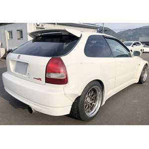 Honda Civic 3D 1996+ - Spoiler JDM Type R Stil Tavan Üzeri, İşlem Yapılmamış Ham Ürün Yüzeyi ABS