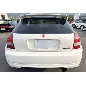 Honda Civic 3D 1996+ - Spoiler JDM Type R Stil Tavan Üzeri, İşlem Yapılmamış Ham Ürün Yüzeyi ABS