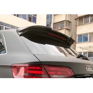 Audi A3 8V SB 2012+ - Spoiler RS3 Stil Tavan Üzeri, Piano Black ABS