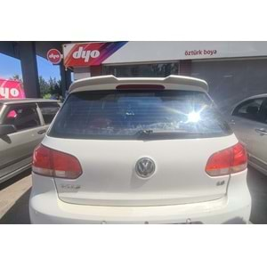 VW Golf Mk6 2008+ - Spoiler Votex V1 Stil Tavan Üzeri, İşlem Yapılmamış Ham Ürün Yüzeyi ABS