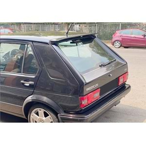 VW Golf Mk1 1974+ - Spoiler R Line Stil Tavan Üzeri, Piano Black Boyalı Yüzey ABS