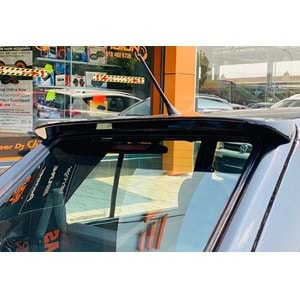 VW Golf Mk1 1974+ - Spoiler R Line Stil Tavan Üzeri, Piano Black Boyalı Yüzey ABS