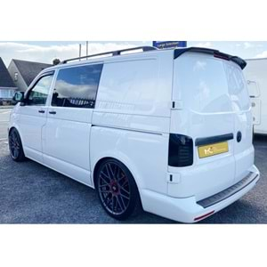 VW Transporter T6 2016+ - Spoiler PSM Twin Stil 2 Parça Tavan Üzeri, Piano Black Boyalı Yüzey ABS