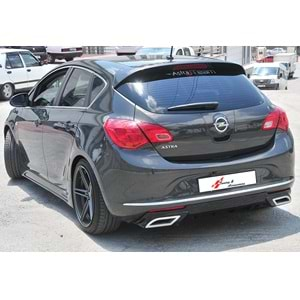 Opel Astra J 2009+ - Spoiler Sport V2 Stil, Tavan Üzeri, Piano Black Boyalı Ürün Yüzeyi, ABS