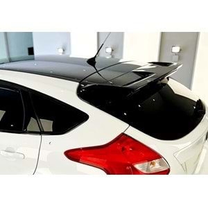 Ford Focus Mk3 2011+ - Spoiler ST V2 Stil, Tavan Üzeri, Piano Black Boyalı Ürün Yüzeyi, ABS