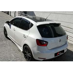 Seat Ibiza Mk4 4D 2008+ - Spoiler Cupra V1 Stil, Tavan Üzeri, Piano Black Boyalı Ürün Yüzeyi, ABS