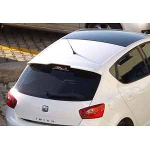 Seat Ibiza Mk4 2008+ - Spoiler Cupra V1 Stil Tavan Üzeri 4 Kapı, İşlem Yapılmamış Ham Ürün Yüzeyi ABS