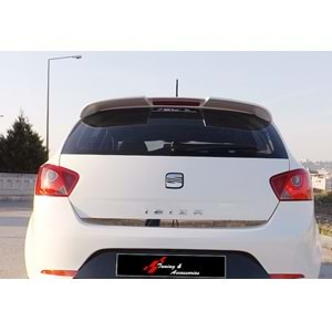 Seat Ibiza Mk4 2008+ - Spoiler Cupra V1 Stil Tavan Üzeri 4 Kapı, İşlem Yapılmamış Ham Ürün Yüzeyi ABS