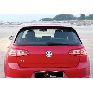 VW Golf Mk7 2012+ - Spoiler GTI R Highline Tavan Üzeri, İşlemsiz Yüzey ABS Set