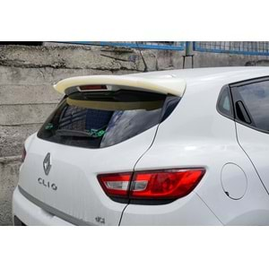 Renault Clio 4 2012+ - Spoiler Sport V1 Stil Tavan Üzeri, İşlem Yapılmamış Ham Ürün Yüzeyi ABS