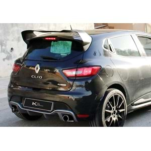 Renault Clio 4 2012+ - Spoiler RS Stil Tavan Üzeri, Piano Black Boyalı Ürün Yüzeyi, FRP