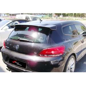 VW Scirocco Mk3 2008+ - Spoiler R Cup Stil Tavan Üzeri, Piano Black Boyalı Ürün Yüzeyi, FRP