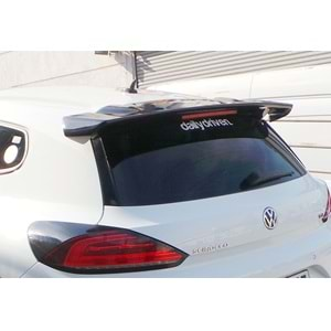 VW Scirocco Mk3 FL 2014+ - Spoiler R Cup Stil Tavan Üzeri, Piano Black FRP