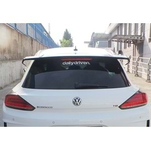 VW Scirocco Mk3 FL 2014+ - Spoiler R Cup Stil Tavan Üzeri, Piano Black FRP