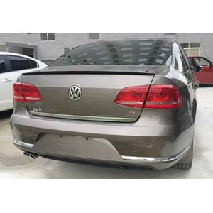 VW Passat B7 2011+ - Spoiler Oem V2 Anatomik Stil Bagaj Üzeri, Piano Black Boyalı Ürün Yüzeyi ABS