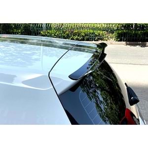 Renault Clio 4 2012+ - Spoiler, RS Cap V2 Stil, Tavan Üzeri, Piano Black Ürün Yüzeyi, ABS