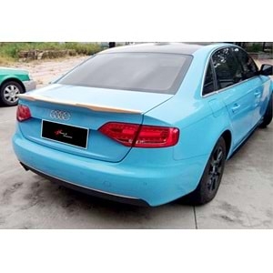 Audi A4 B8 FL 2012+ - Spoiler M4 V2 Stil Bagaj Üzeri, İşlem Yapılmamış Ham Ürün Yüzeyi ABS