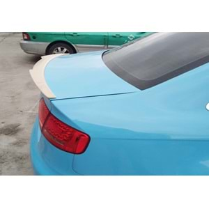 Audi A4 B8 FL 2012+ - Spoiler M4 V2 Stil Bagaj Üzeri, İşlem Yapılmamış Ham Ürün Yüzeyi ABS