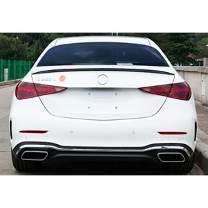 M. Benz W206 2021+ - Spoiler, AMG V2 Anatomik Stil, Bagaj Üzeri , Piano Black Boyalı Ürün Yüzeyi, ABS