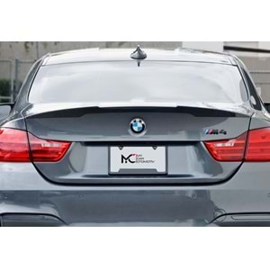 BMW F32 2014+ - Spoiler M4 V1 Stil Bagaj Üzeri, Piano Black ABS