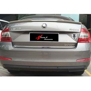 Skoda Octavia Mk3 2013+ - Spoiler M4 V1 Stil Bagaj Üzeri, İşlemsiz Ham Yüzey ABS