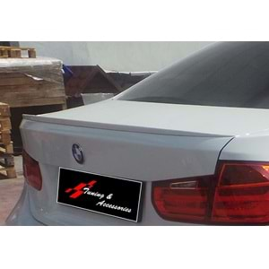 BMW F30 2012+ - Spoiler M3 V1 Stil, Bagaj Üzeri, İşlem Yapılmamış Ham Ürün Yüzeyi, ABS