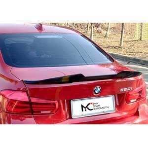 BMW F30 2012+ - Spoiler PSM V1 Stil Bagaj Üzeri, Piano Black Boyalı Ürün Yüzeyi ABS