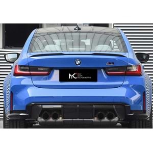 BMW G20 2019+ - Spoiler M3 V2 Stil Bagaj Üzeri, Piano Black Boyalı Ürün Yüzeyi ABS