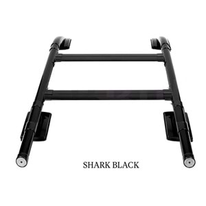 Nissan Navara 3 2014+ - Tavan Çıtası/Üst Shark V1 Stil, Mat Siyah Ürün Yüzeyi, Alm., Set