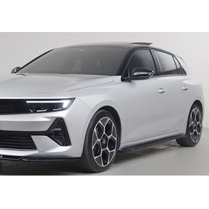 Opel Astra L 2020+ - Marşpiye Alt Çıta A Plus+ Std. V1 Stil, Piano Black Parlak Ürün Yüzeyi, Vkm., Set