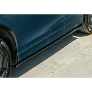 VW Tiguan Mk3 2024+ - Marşpiyel Çıta/Alt, A Plus R Line V1 Stil, Piano Black Parlak Ürün Yüzeyi, Vakum, Set