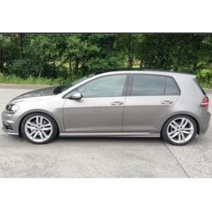 VW Golf Mk7 2012+ - Marşpiyel R Stil, İşlem Yapılmamış Ham Ürün Yüzeyi, Vakum, Set