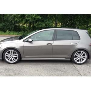 VW Golf Mk7 2012+ - Marşpiyel R Stil, İşlem Yapılmamış Ham Ürün Yüzeyi, Vakum, Set