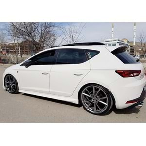 Seat Leon Mk3 2012+ - Marşpiyel Aero Stil 190 cm, İşlem Yapılmamış Ham Ürün Yüzeyi Vakum Set