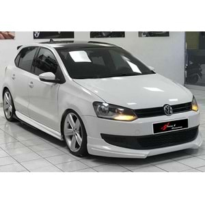 VW Polo Mk5 2009+ - Marşpiyel Aero Stil, İşlem Yapılmamış Ham Ürün Yüzeyi, Vakum, Set